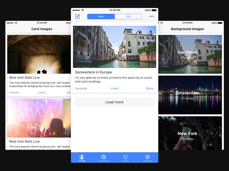 Ionic Sketch UI Template