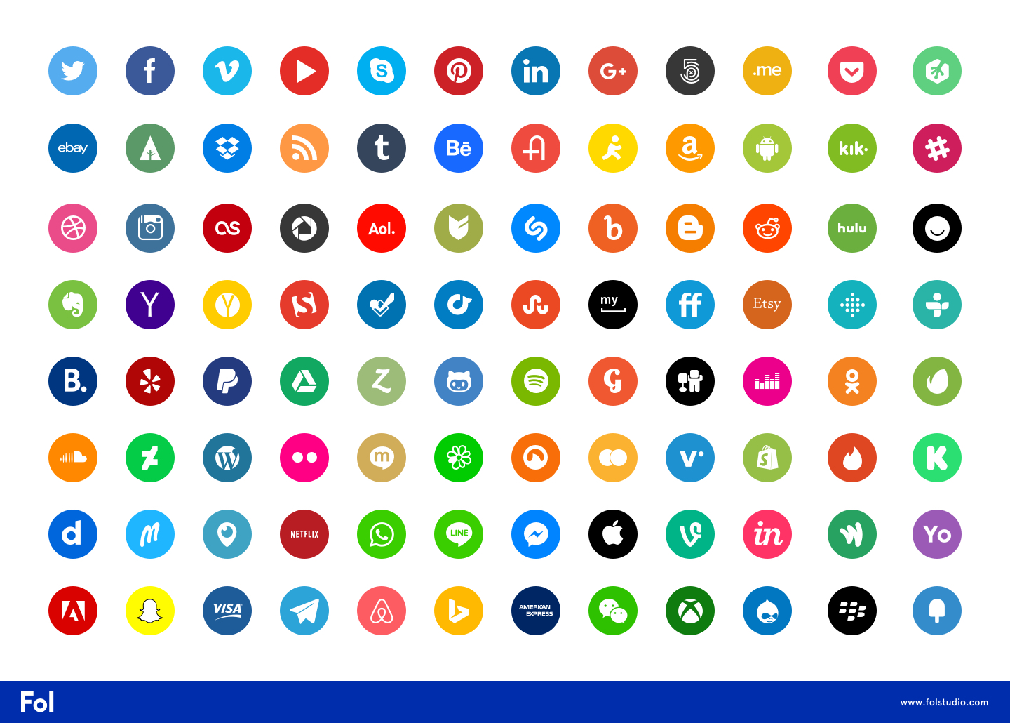 96 Company Icons and Logos