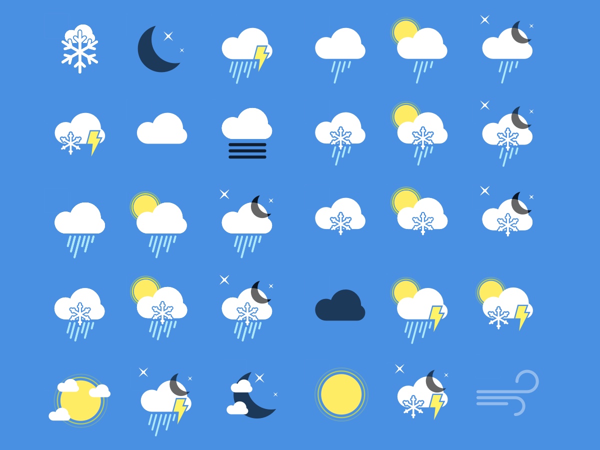 Weather Icon Pack Sketch Resource For Sketch Image Zoom Attachment Sketch App Sources