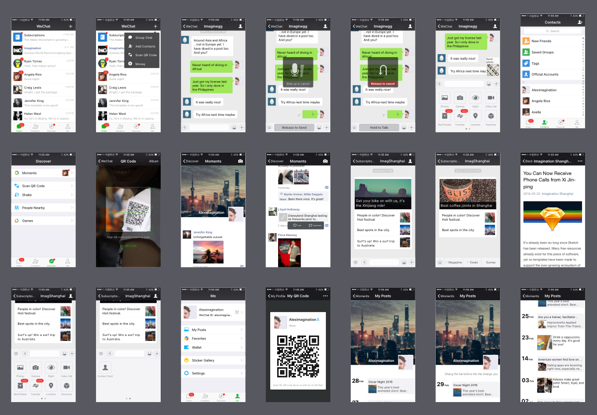 iOS WeChat UI Kit