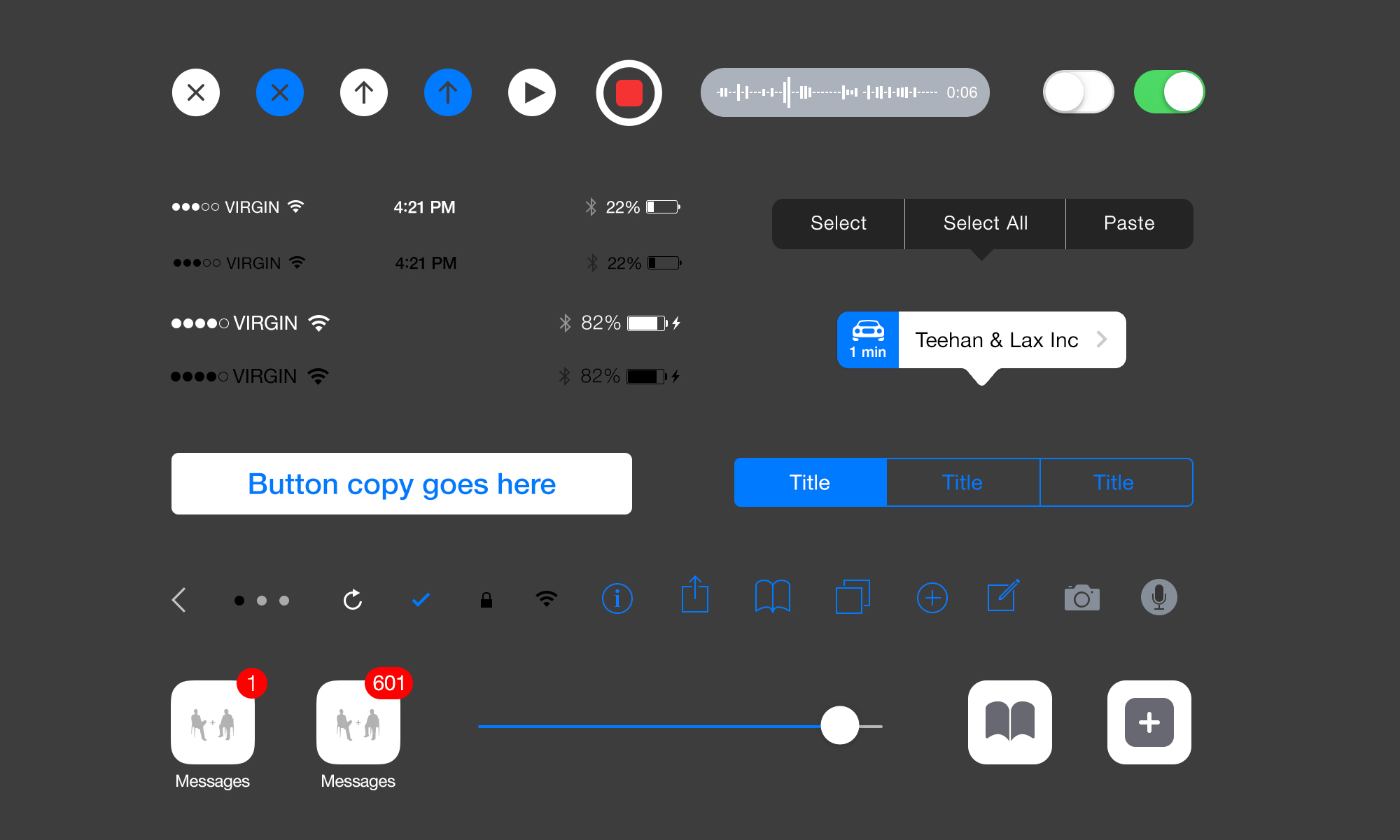 Complete iOS 8 GUI Elements for Sketch (iPhone 6)