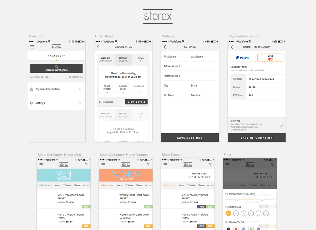 Shopping App Kit: Storex