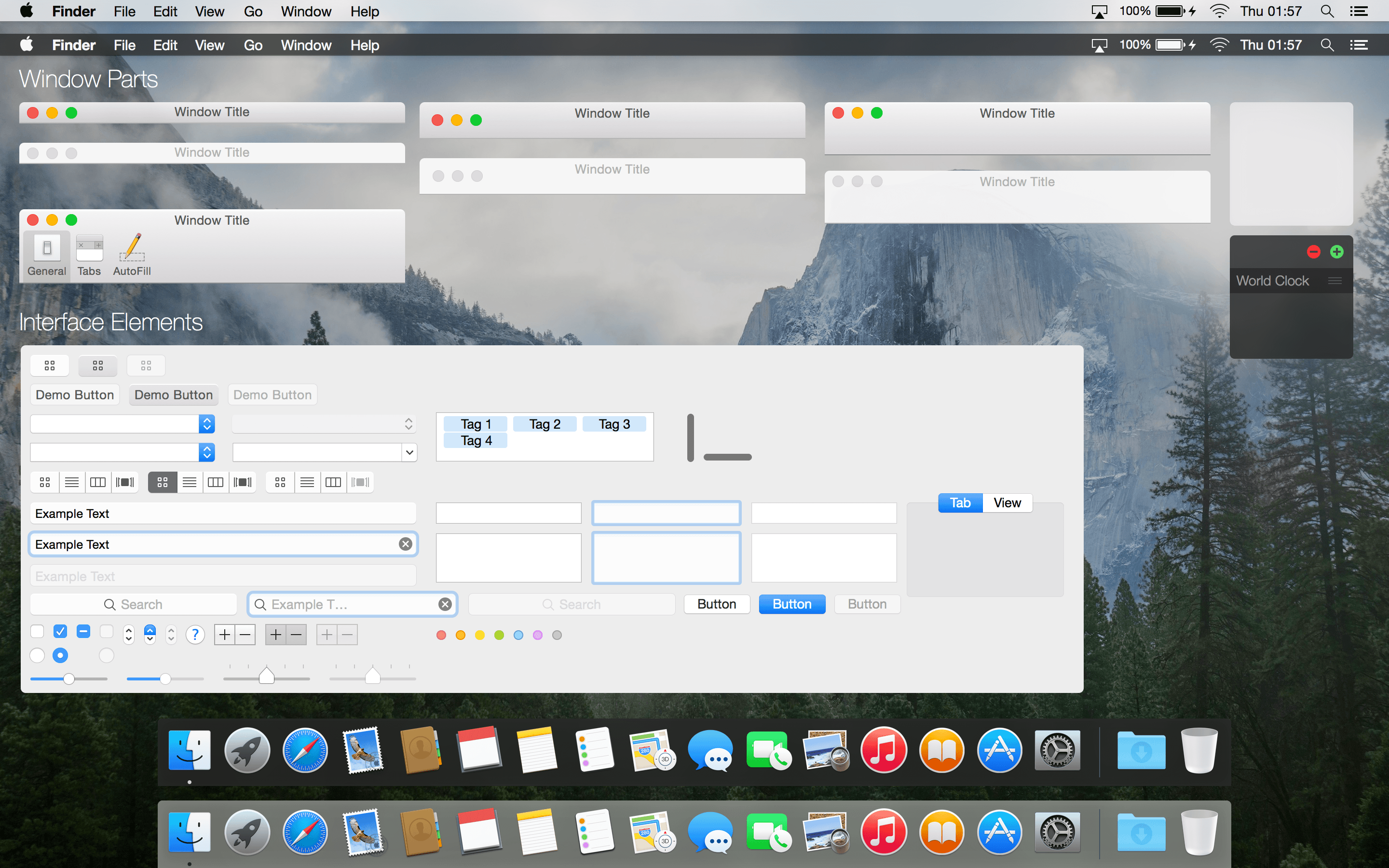 Yosemite UI Kit