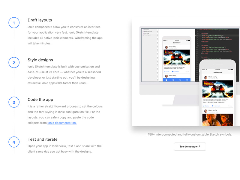 Ionic Sketch UI Template