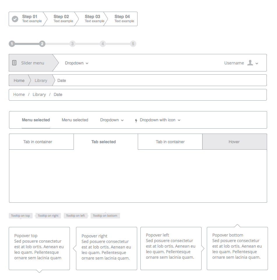 Teracy - Wireframe UI Kit
