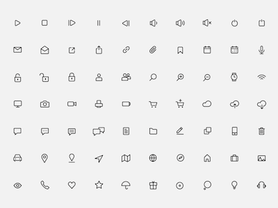 100 Minimal Icons (Update)