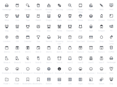 130 Line Icons