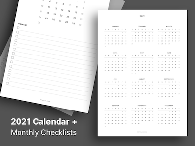 2021 Printable Calendar