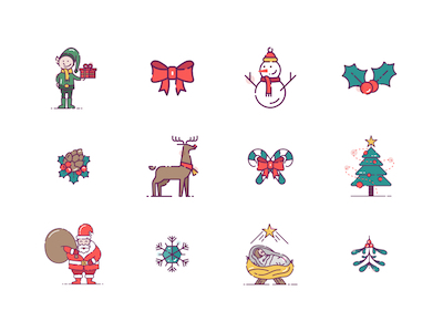 36 Christmas Icons