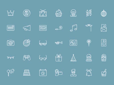 Party Icons Set