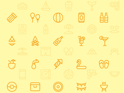 50 Summer Time Icons