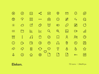 72 Tiny Icons by Eleken