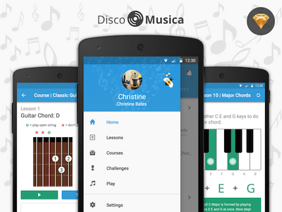 Disco Musica App UI Kit