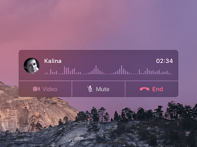 OS X FaceTime Popup