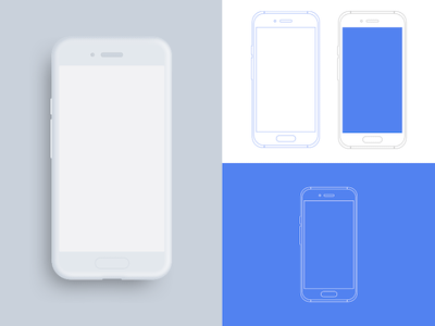 Android Device Outline Mockups