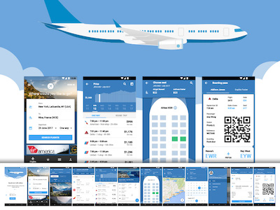 Material Design Flight App