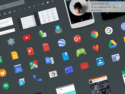 Android M GUI Kit