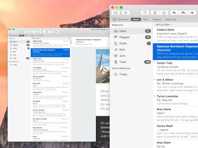 Apple Mail UI