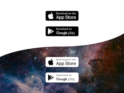 Apple and Google Play Store Buttons