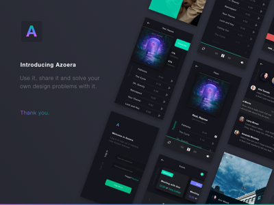 Azoera - Dark UI Mobile App