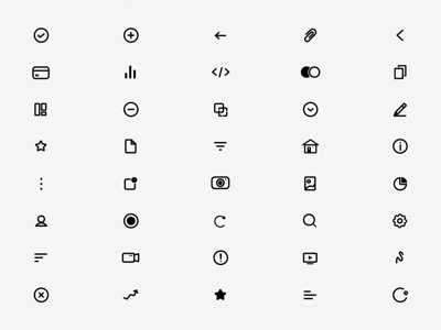 40 Basic Icons
