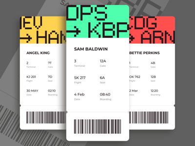 Boarding Pass App Screen