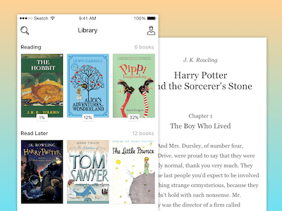 iOS Book Reader App