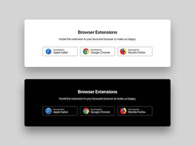 Browser Extensions Download Buttons 