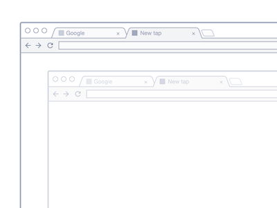 Chrome Mockup Wireframe