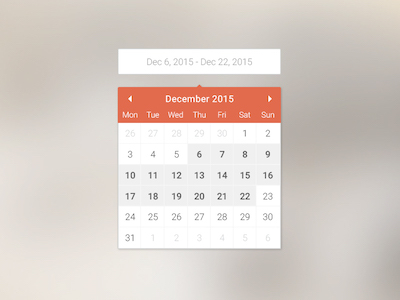 Calendar Date Widget