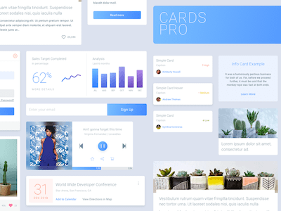 Cards Pro UI Kit