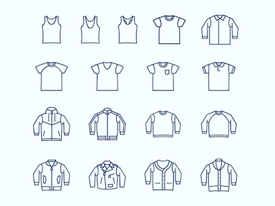 Casual Wear and Clothing Icons