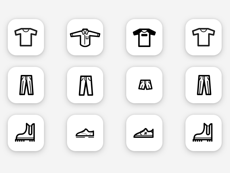 12 Clothes Icons