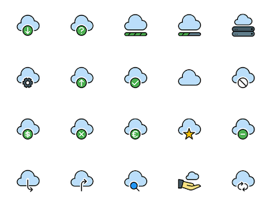 Cloud Service Icons Pack