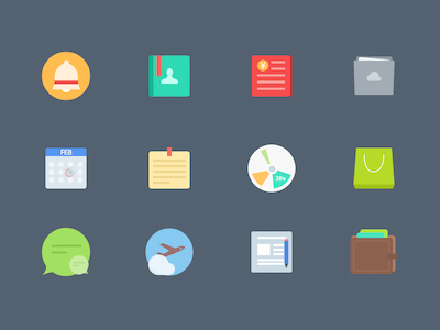 Colorful Flat Icons