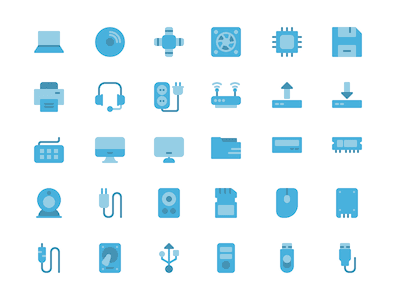 Computer Devices Icon Set