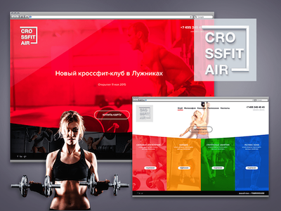 CrossFit Club Website Mockup