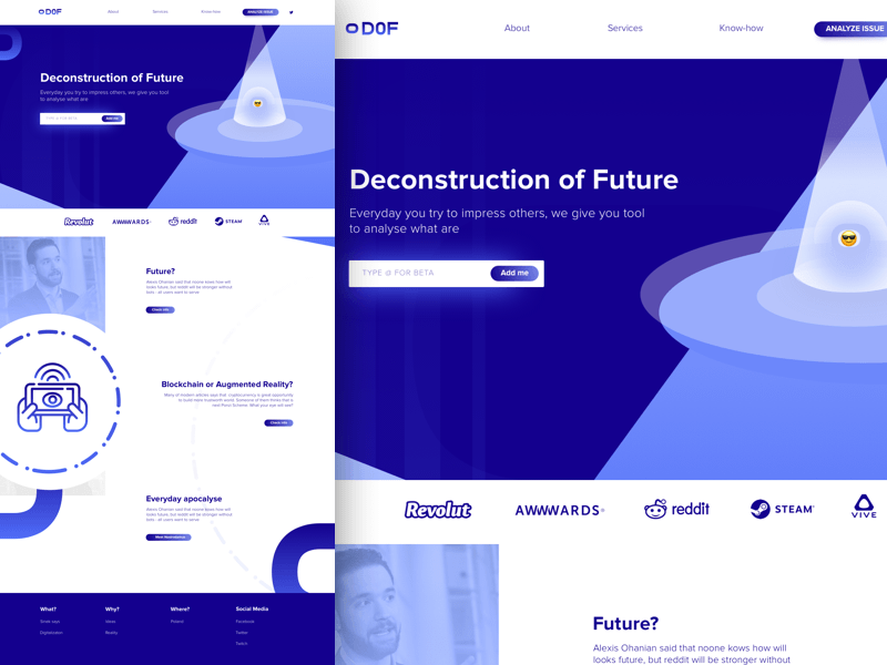 Deconstruct Landing Page