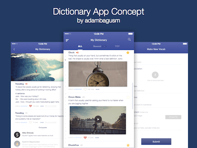 Dictionary App Concept