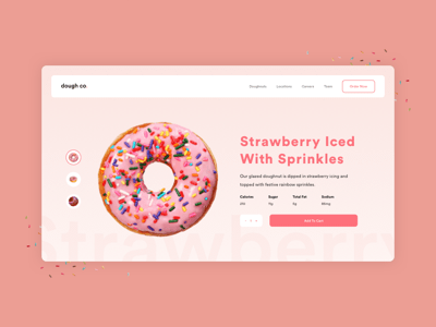 Donut Landing Page