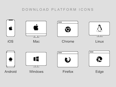 Platform Download Icons