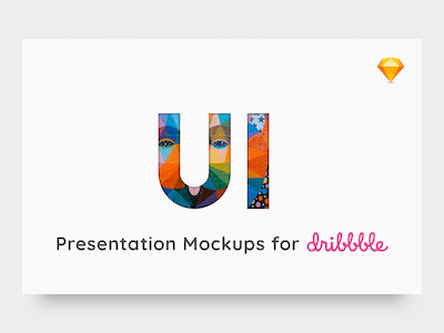 Dribbble Presentation Mockups