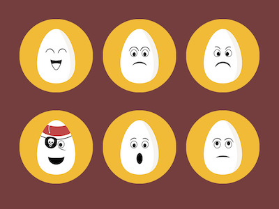 Egg Faces Icons
