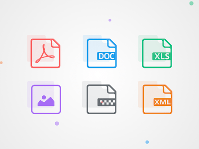 6 File Type Icons