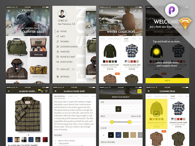 Shop iOS App - UI and Prototype