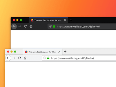 Firefox Quantum Browser Mockup