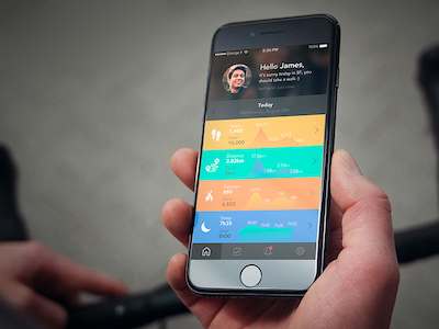 Fitness Health App Screen