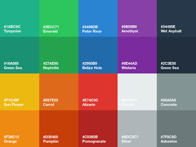 Flat UI Color Palette