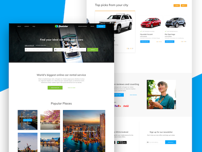 Fleetster Website Concept