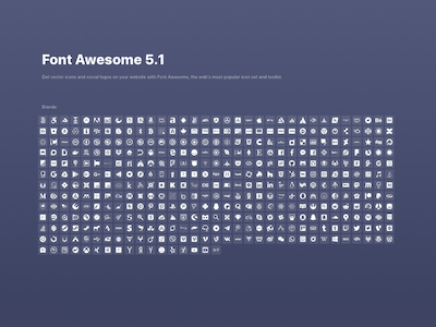 Scratch UI Font Awesome Brands Icon Sheet